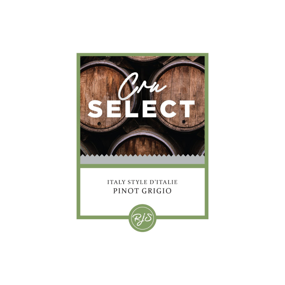 Labels - Cru Select Pinot Grigio - HJL - The Wine Warehouse CA